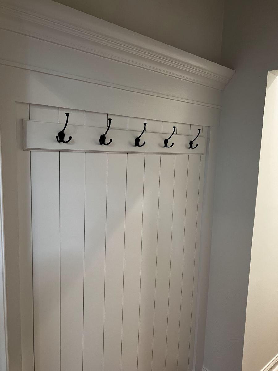 Detail of custom trim and paneling work by PRC Group — the craftsmanship behind every project