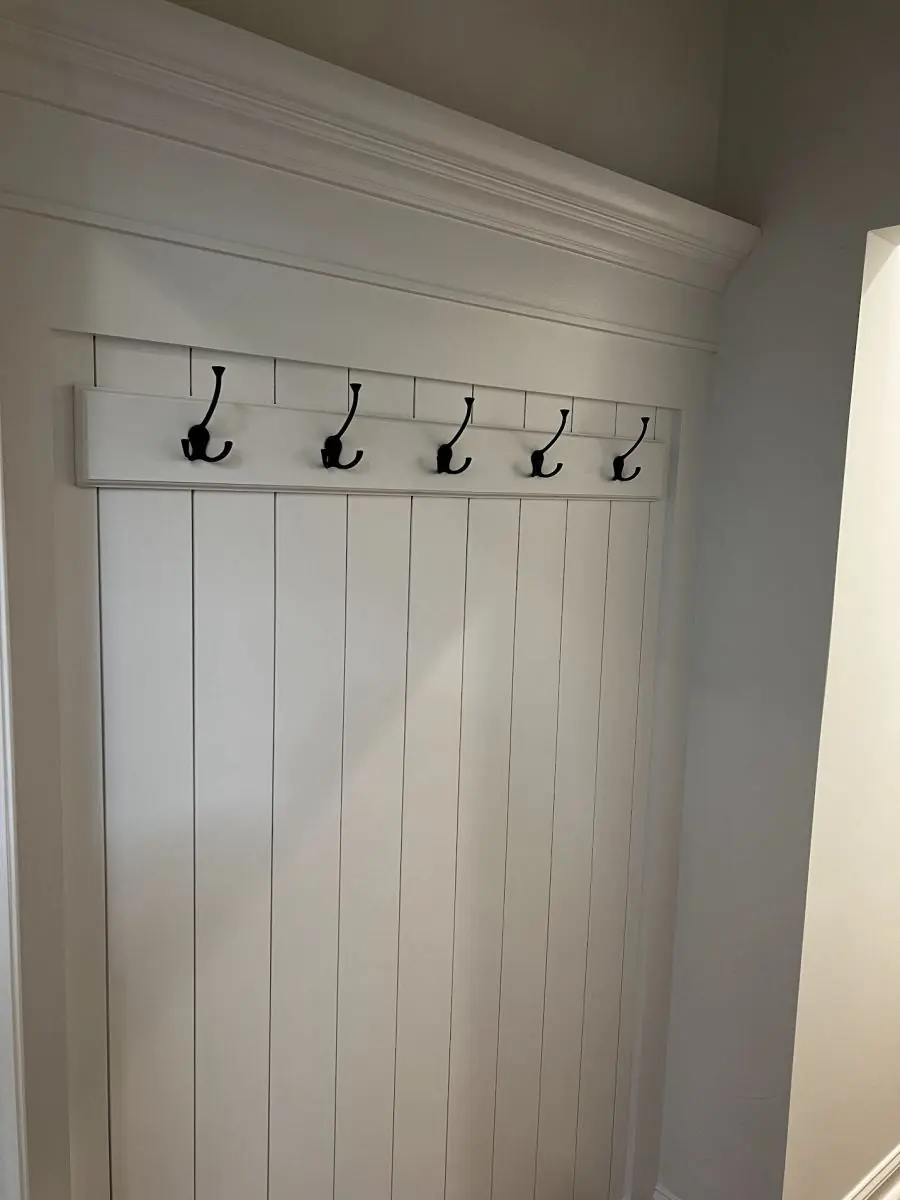 Detail of custom trim and paneling work by PRC Group — the craftsmanship behind every project